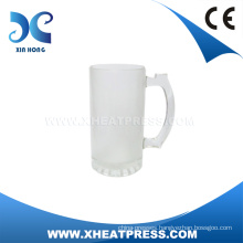 High Quality Low Price 16oz Frosted Glass Beer Mug Sublimation Glass Mug Heat Press Glass Mug